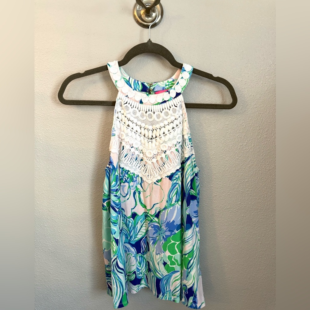 Lilly Pulitzer embroidered tank